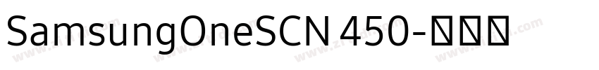 SamsungOneSCN 450字体转换